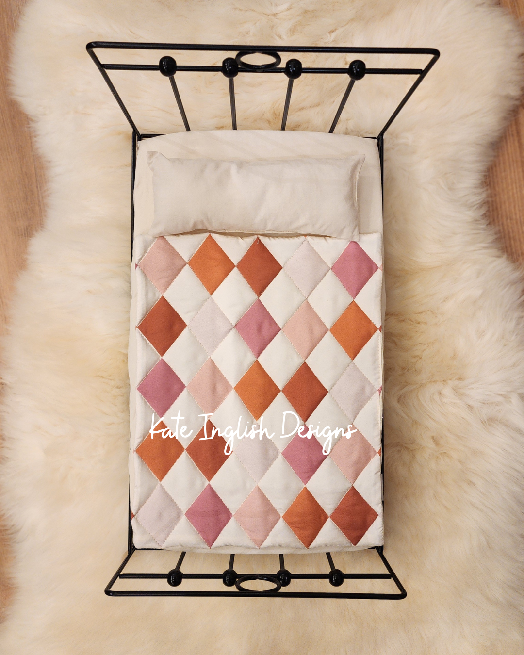 Black Metal Dolls Bed