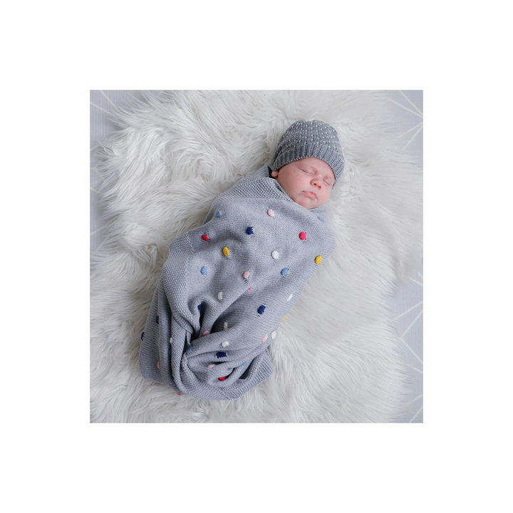 Confetti Baby Blanket - Grey
