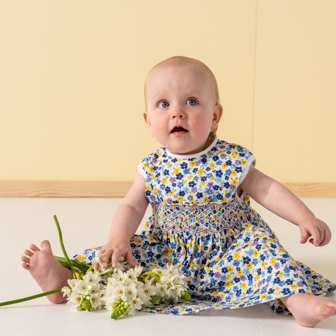 Billy Blue Floral Dress - Smox Rox