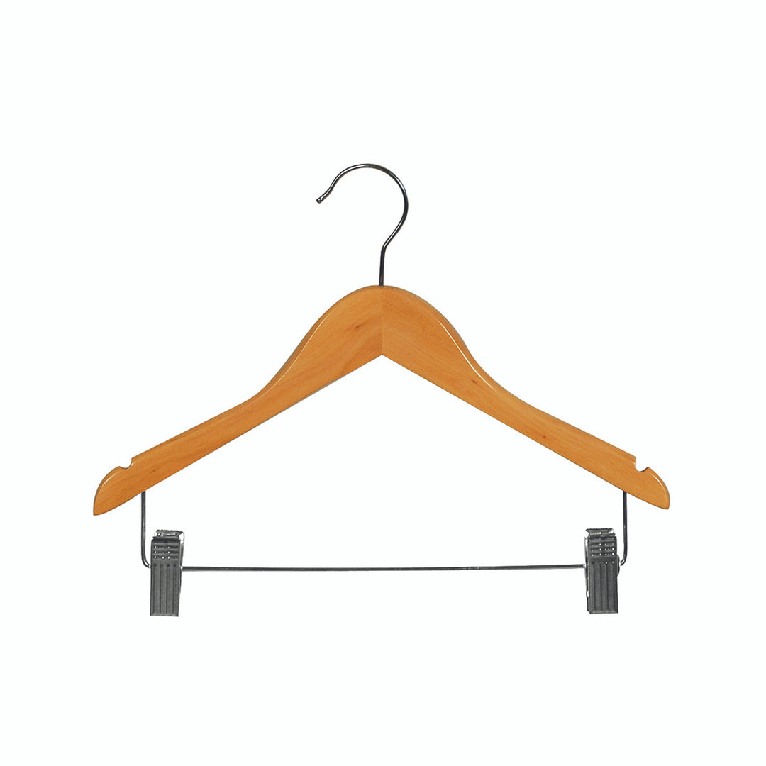 Kids Wooden Coat Hangers with Clips