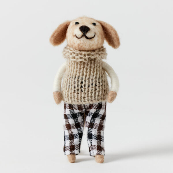 Felt Dog Figurines - Brian
