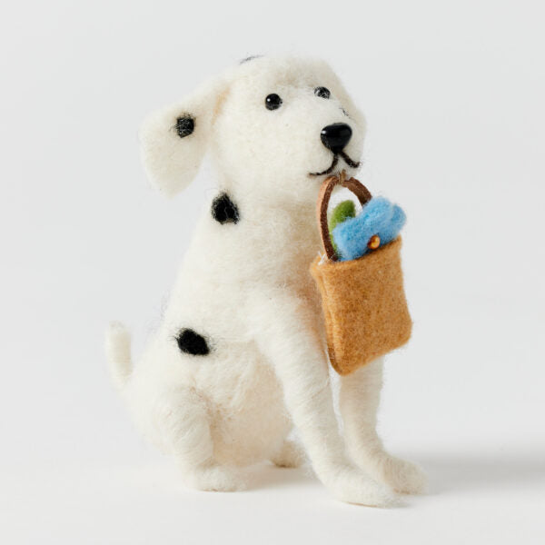 Felt Dog Figurines - Spotty
