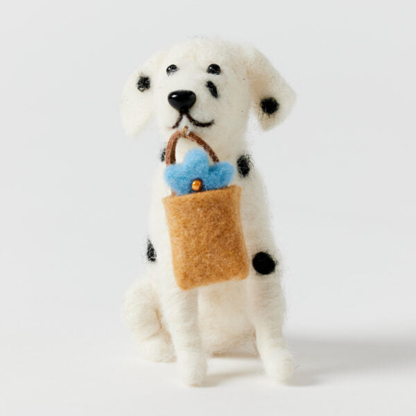 Felt Dog Figurines - Spotty