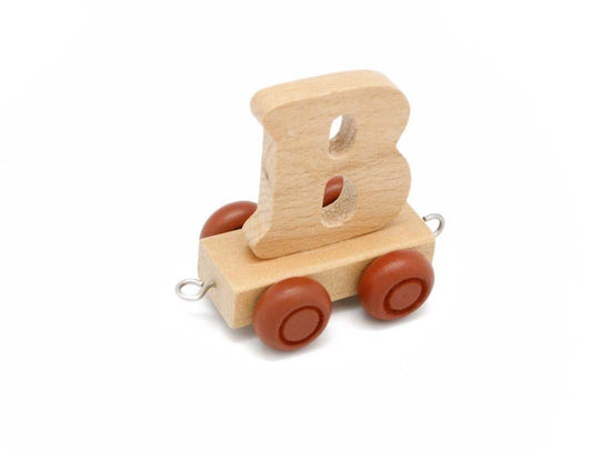 Letter B - Wooden Train