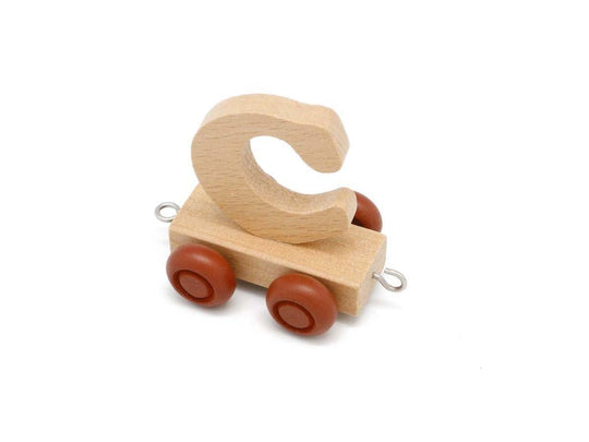 Letter C - Wooden Train