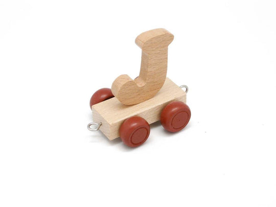 Letter J - Wooden Train