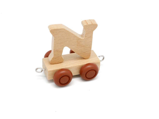 Letter N - Wooden Train