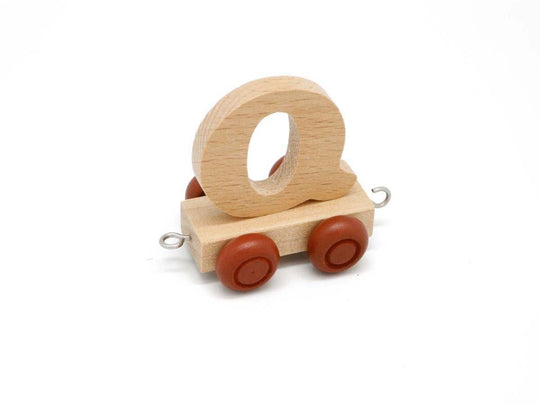 Letter Q - Wooden Train
