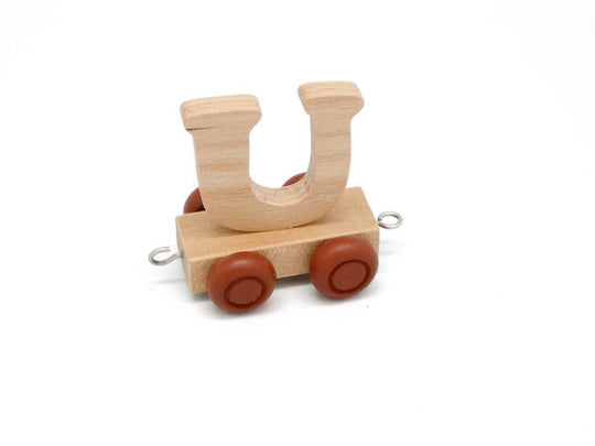 Letter U - Wooden Train