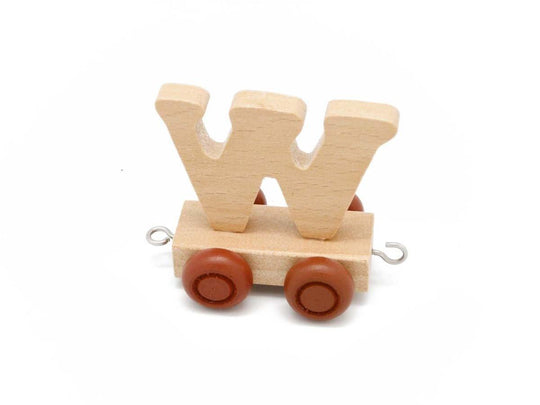 Letter W - Wooden Train