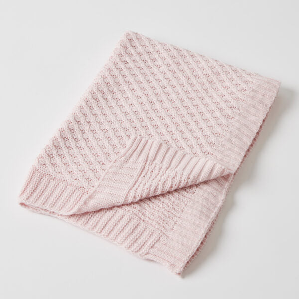 Cotton Baby Blanket - Pink