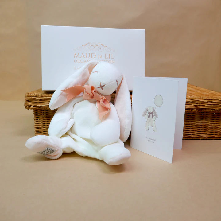 Pink Bunny baby comforter from Maud n Lil