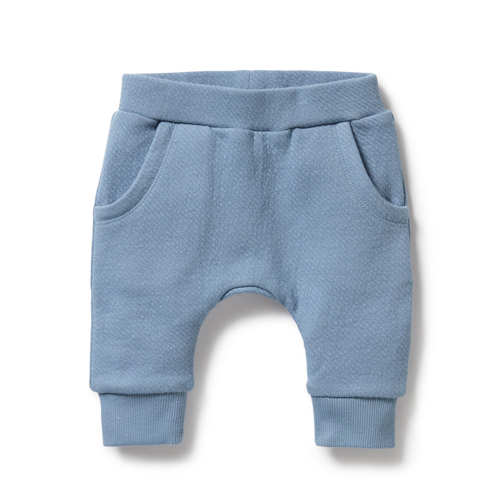 Storm Blue Organic Quilted Pant