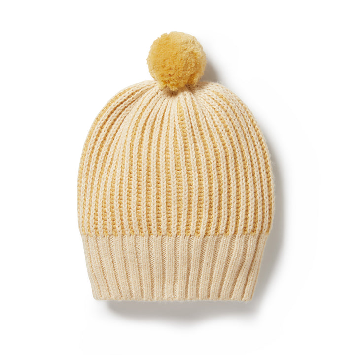 Wilson and Frenchy Dijon Knitted Ribbed Hat