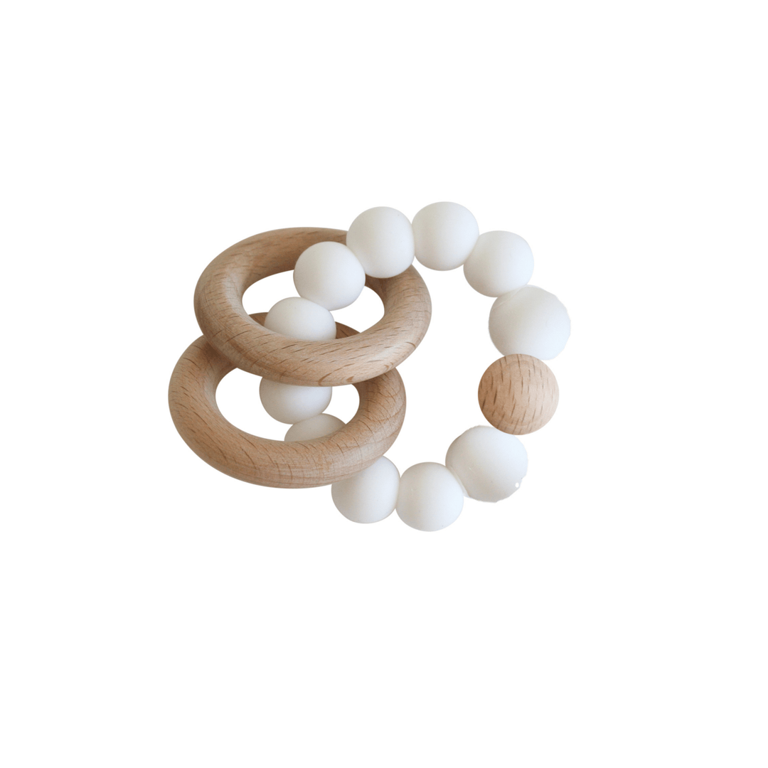 Alimrose Beechwood Teether Rings - Assorted - kateinglishdesigns