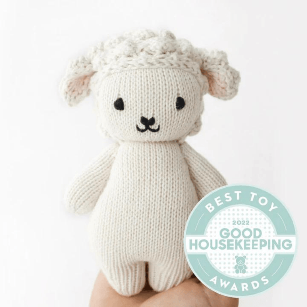 Cuddle + Kind Knitted Baby Animals - Lamb - kateinglishdesigns
