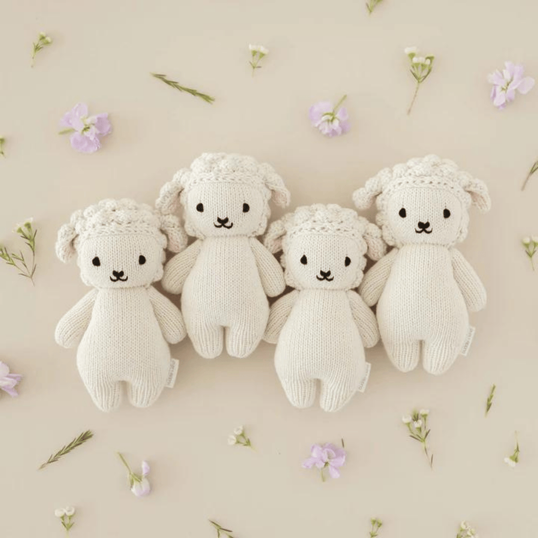 Cuddle + Kind Knitted Baby Animals - Lamb - kateinglishdesigns