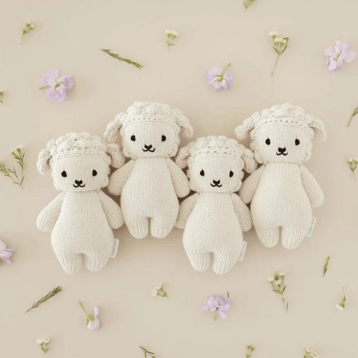 Cuddle + Kind Knitted Baby Animals - Lamb - kateinglishdesigns