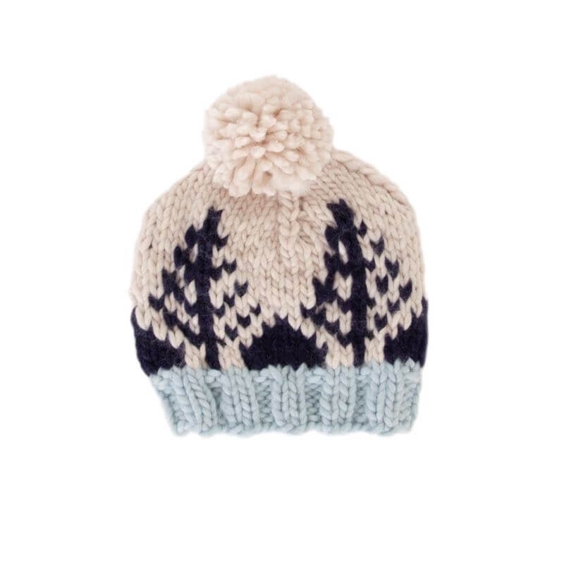 Acorn Kids Forest Beanie - Navy and Blue - kateinglishdesigns