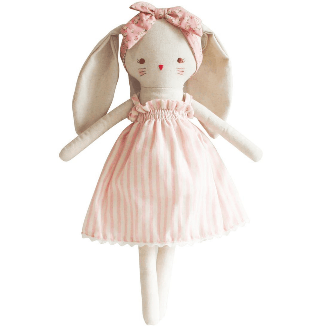 Alimrose Large Bopsy Bunny - Pink Stripe - kateinglishdesigns