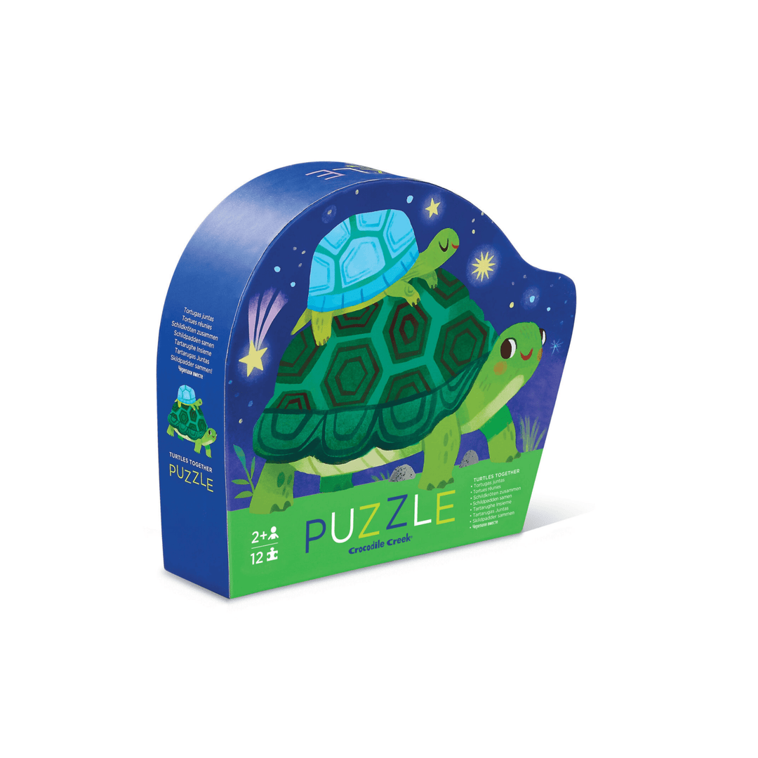 Mini Puzzle 12 pc - Turtles Together - kateinglishdesigns