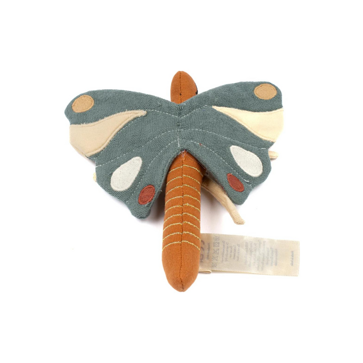 Butterfly Baby Rattle - Blue