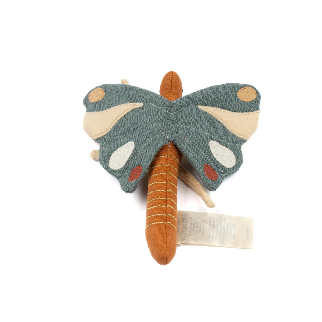 Butterfly Baby Rattle - Blue