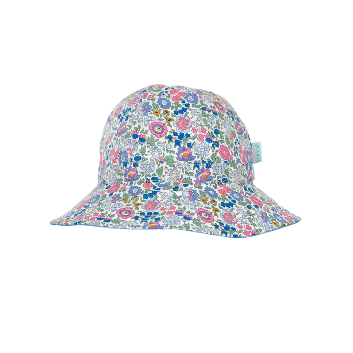 Amelie Wide Brim Sunhat - Pink and Purple