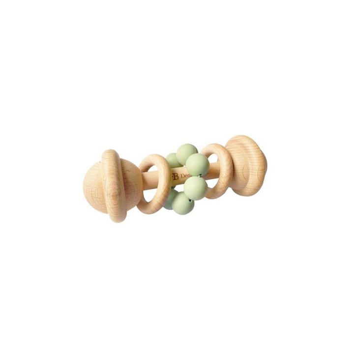 Mint Wooden Rattle