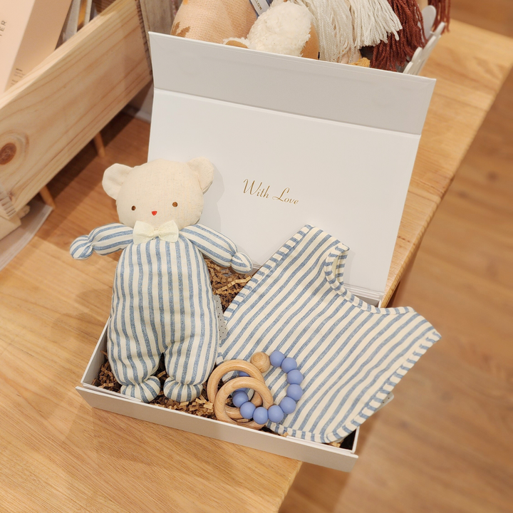 Baby Ted Baby Box - Chambray Stripe