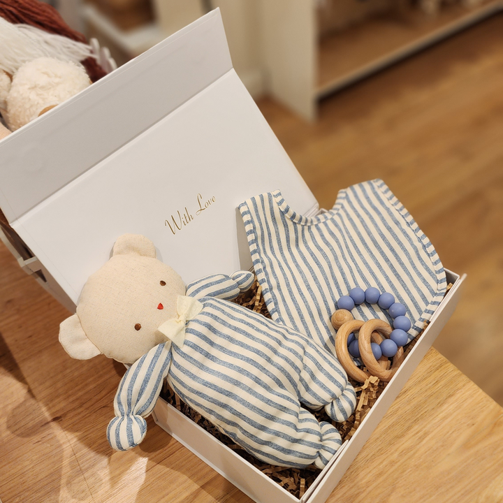 Baby Ted Baby Box - Chambray Stripe