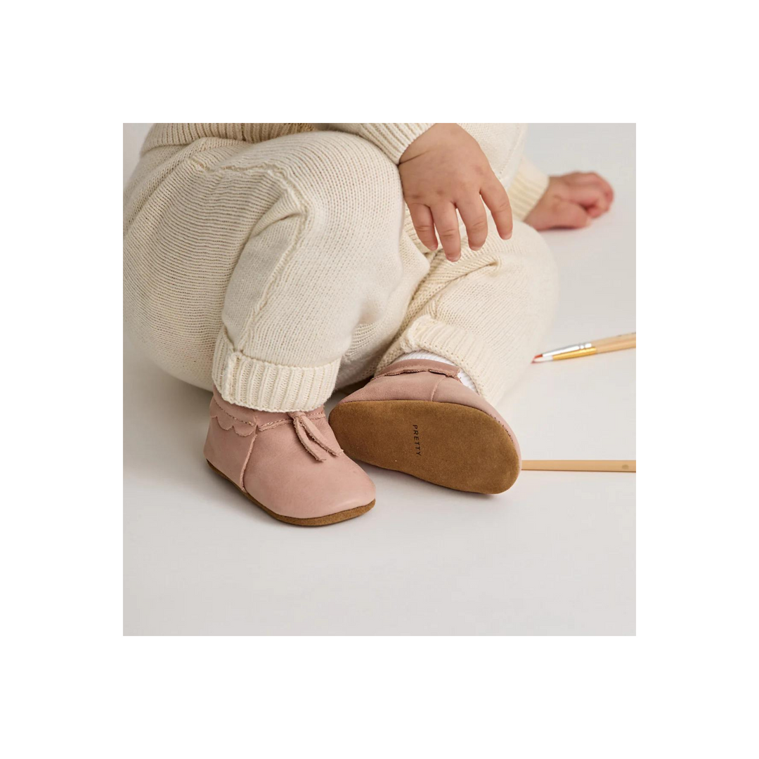 Pretty Brave Baby Shoes - Dusty Pink