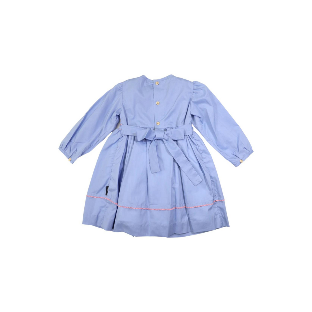 Smocked Blue Dress