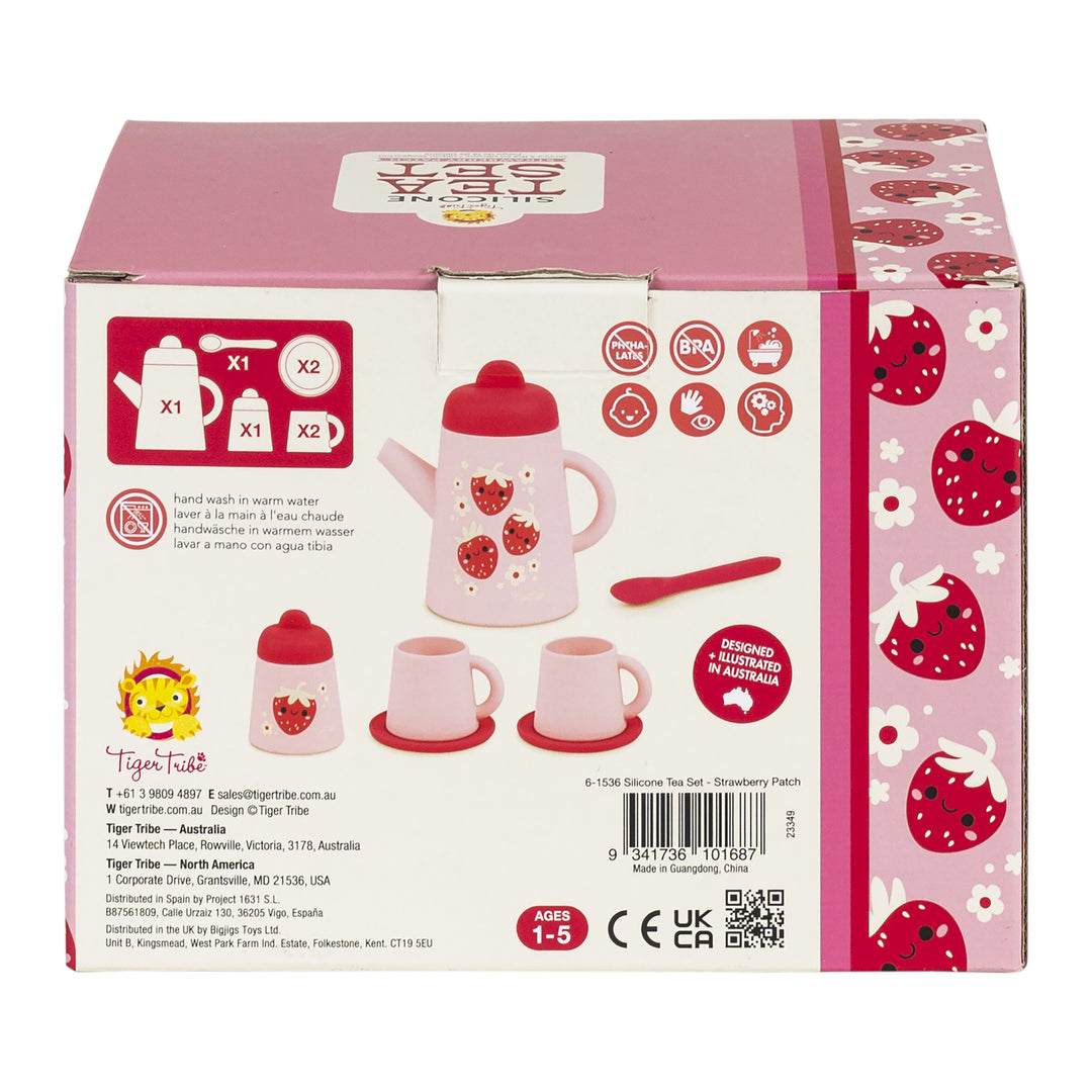 Silicone Tea Set - Strawberry Patch