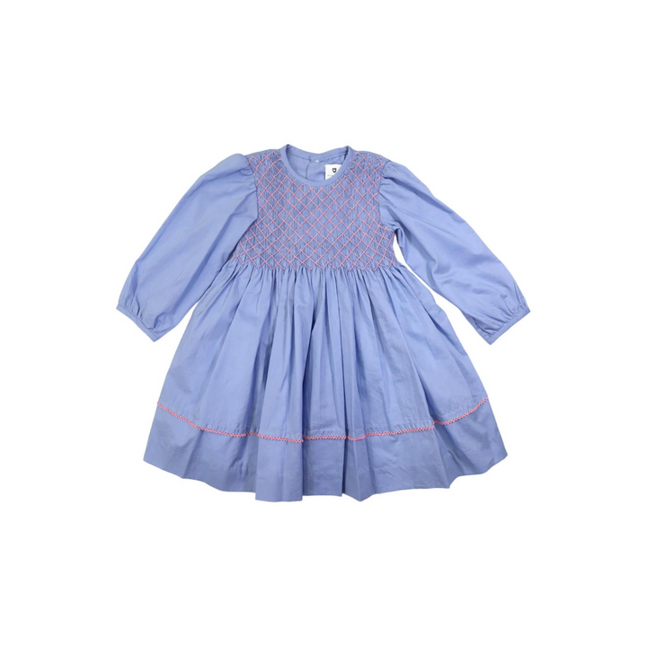 Smocked Blue Dress