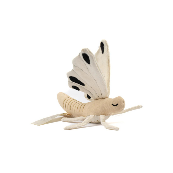 Butterfly Baby Rattle - Natural