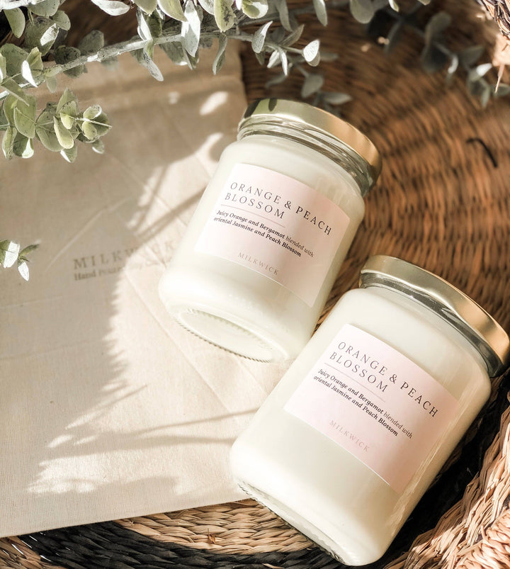 Milkwick Orange & Peach Blossom Soy Candle