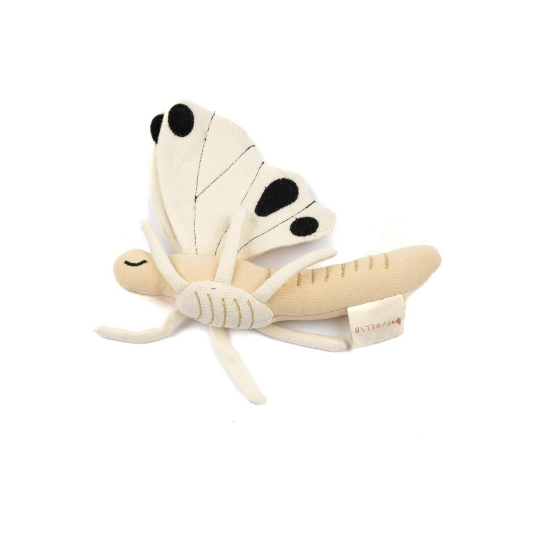 Butterfly Baby Rattle - Natural