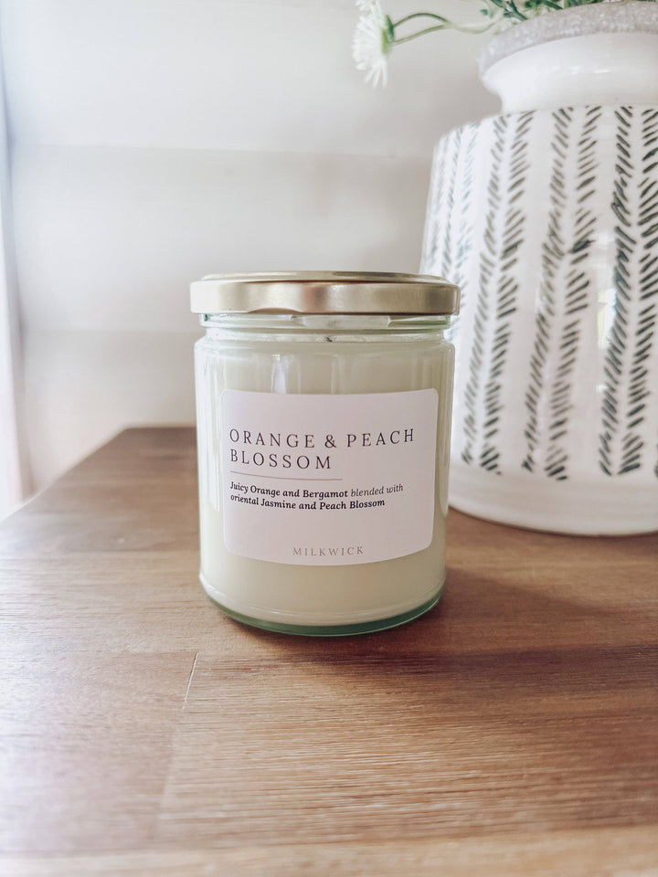 Milkwick Orange & Peach Blossom Soy Candle