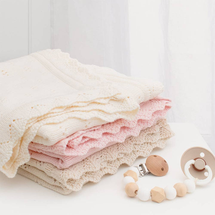 Heirloom Baby Blanket - Natural