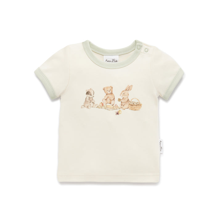 Teddy Picnic Print Tee