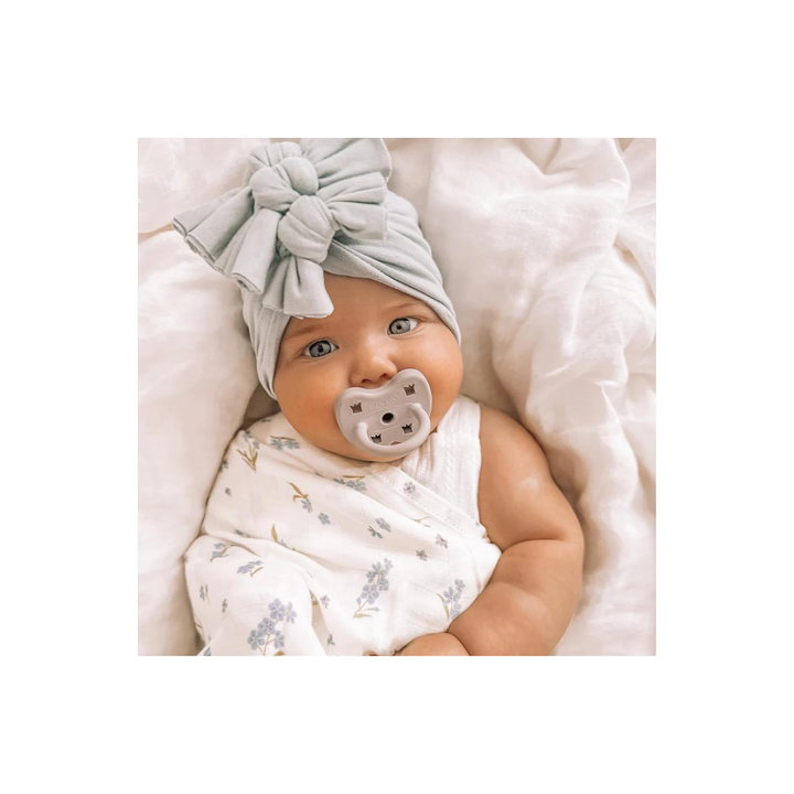 Organic Muslin Wrap Swaddle - Forget-Me-Not
