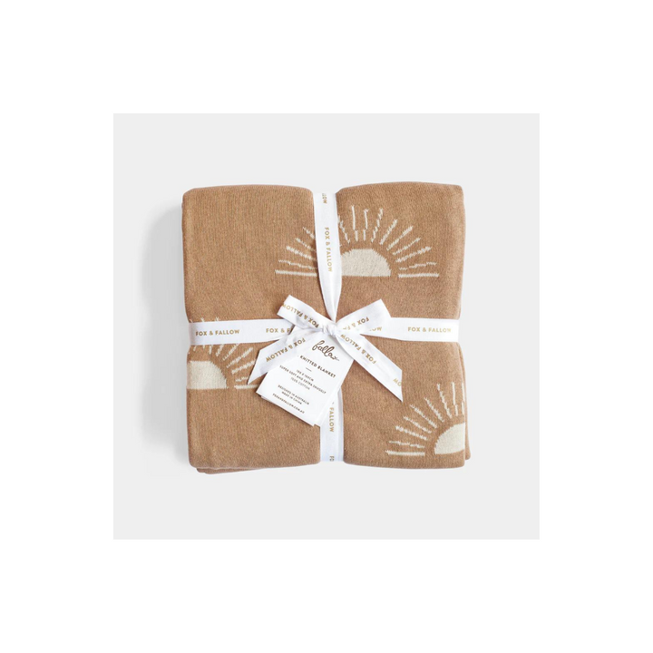 Suns Coffee Reversible Baby Blanket