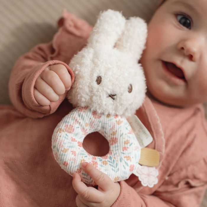 Baby Bunny Rattle - Miffy Lucky Blossom