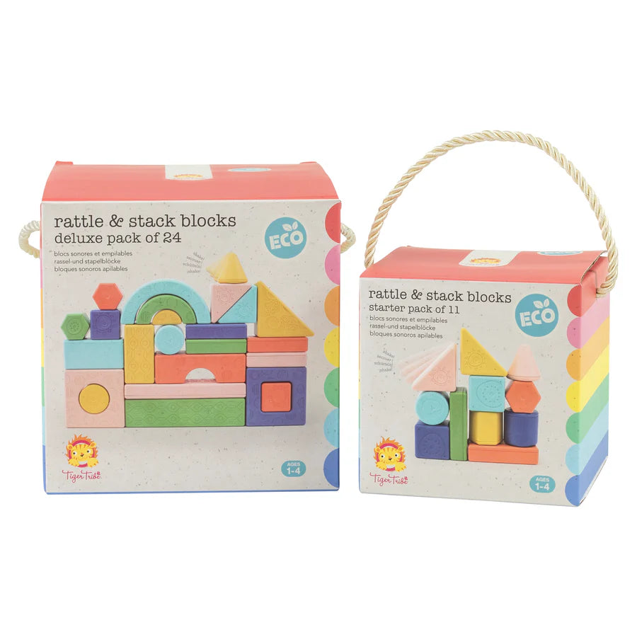 Rattle & Stack Building Blocks - Tiger Tribe