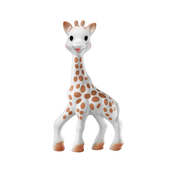 A giraffe teething toy called Sophie 