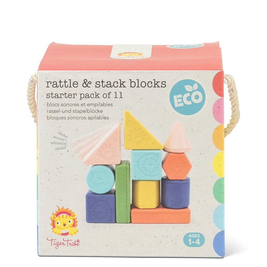 Rattle & Stack Building Blocks - Tiger Tribe