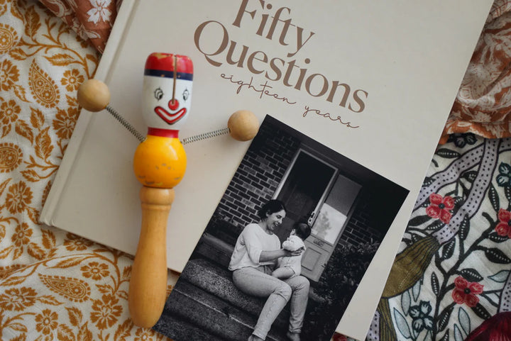 Fifty Questions, Eighteen Years Keepsake Baby Journal