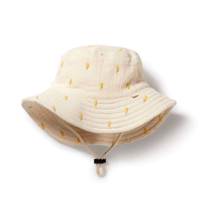 Organic Crinkle Sun Hat - Ice Pops