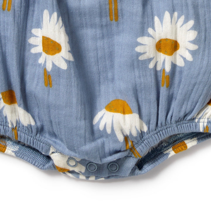 Organic Crinkle Bodysuit - Daisy Floral